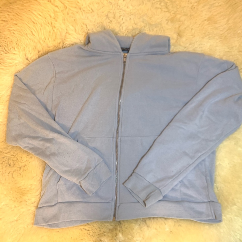 brandy melville periwinkle hoodie jacket